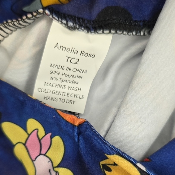 Lularoe Amelia Rose Disney  Colorful Cartoon Print Leggings Size TC2  (18-24) - Picture 4 of 5